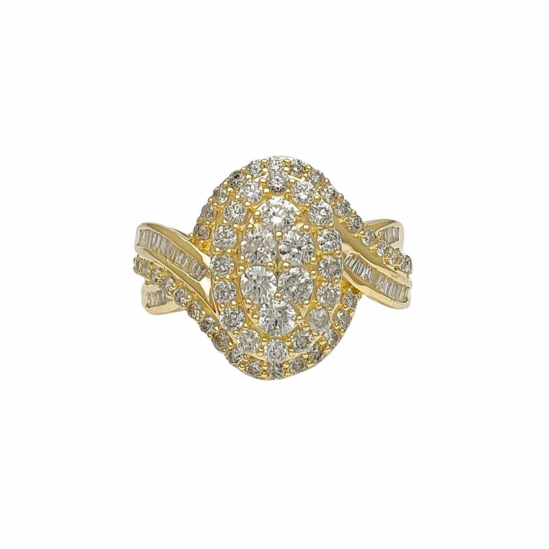 Diamond Cluster Lady Ring (10K)