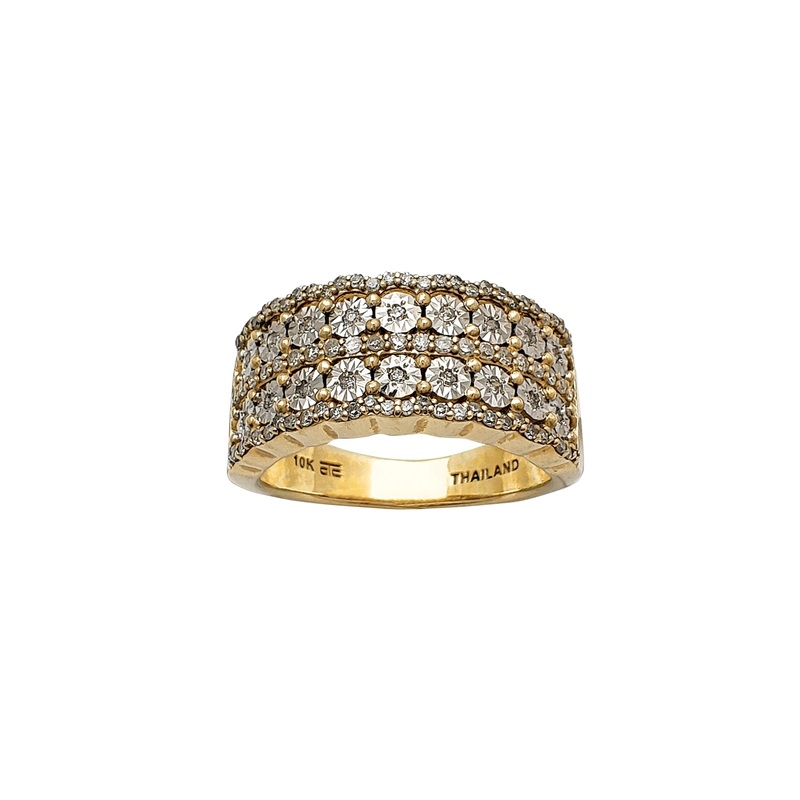 Diamond Two-Tone Ring (10K)