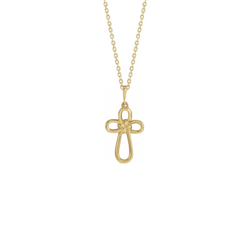 Knotted Cross Necklace
