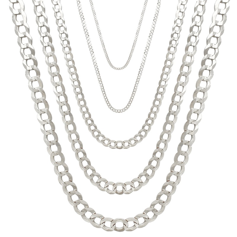 Solid Italian-Cuban Necklace (14K)
