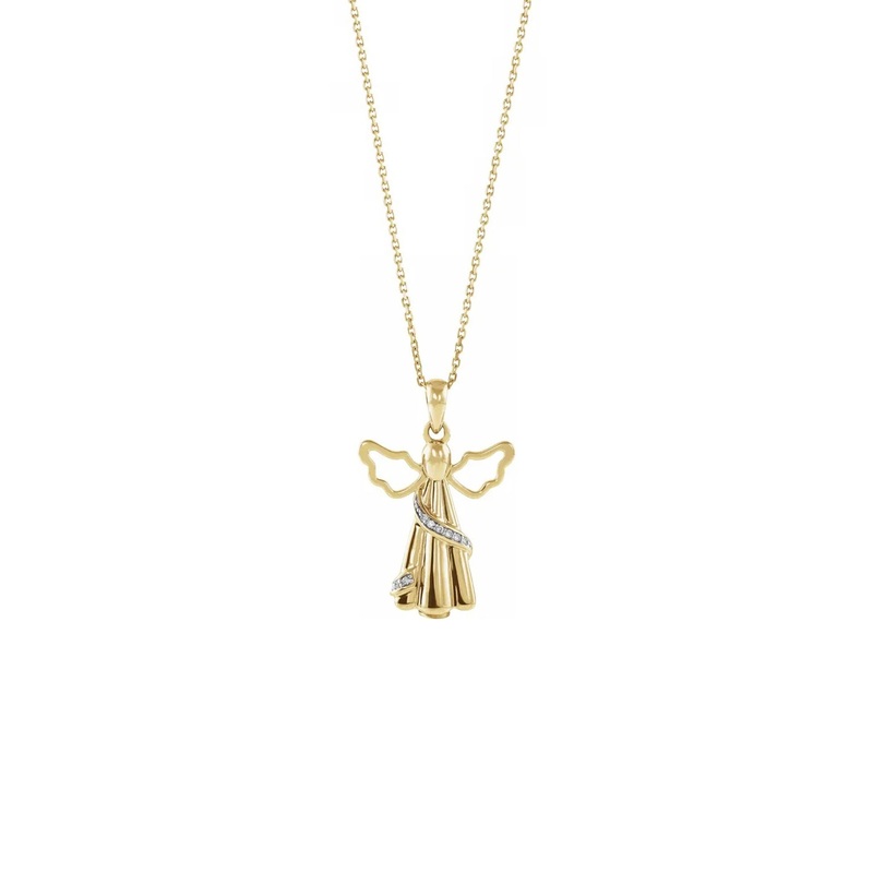 Angel Diamond Ash Holder Necklace