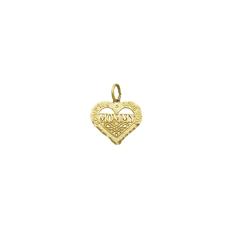 "Love You Mommy" Pendant (14K)