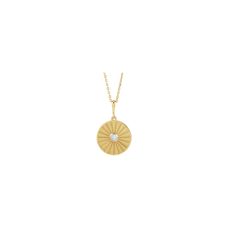 Ethiopian Opal Starburst Necklace