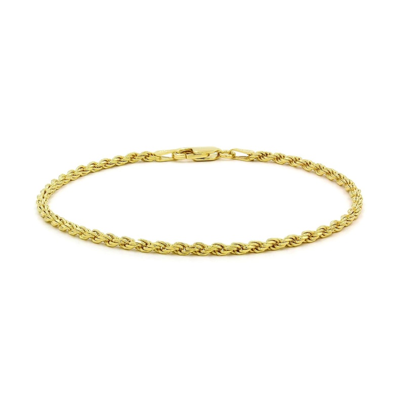 Hollow Rope Anklet (14K)