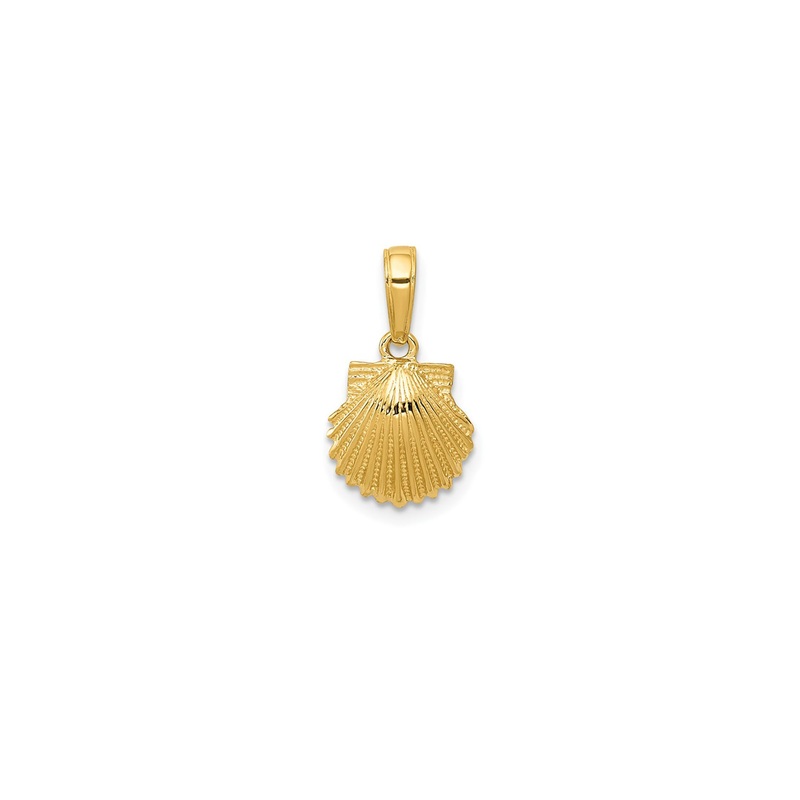 Scallop Shell Pendant (14K)