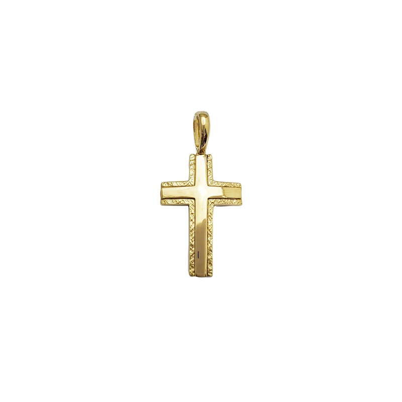Bedrock Cross Pendant (14K)