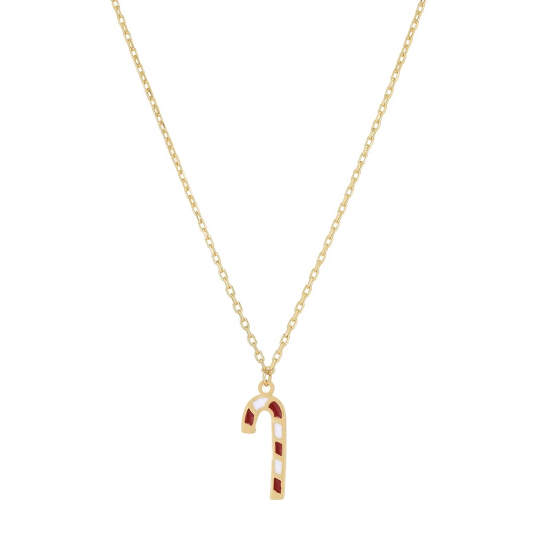 Candy Cane Necklace (14K)