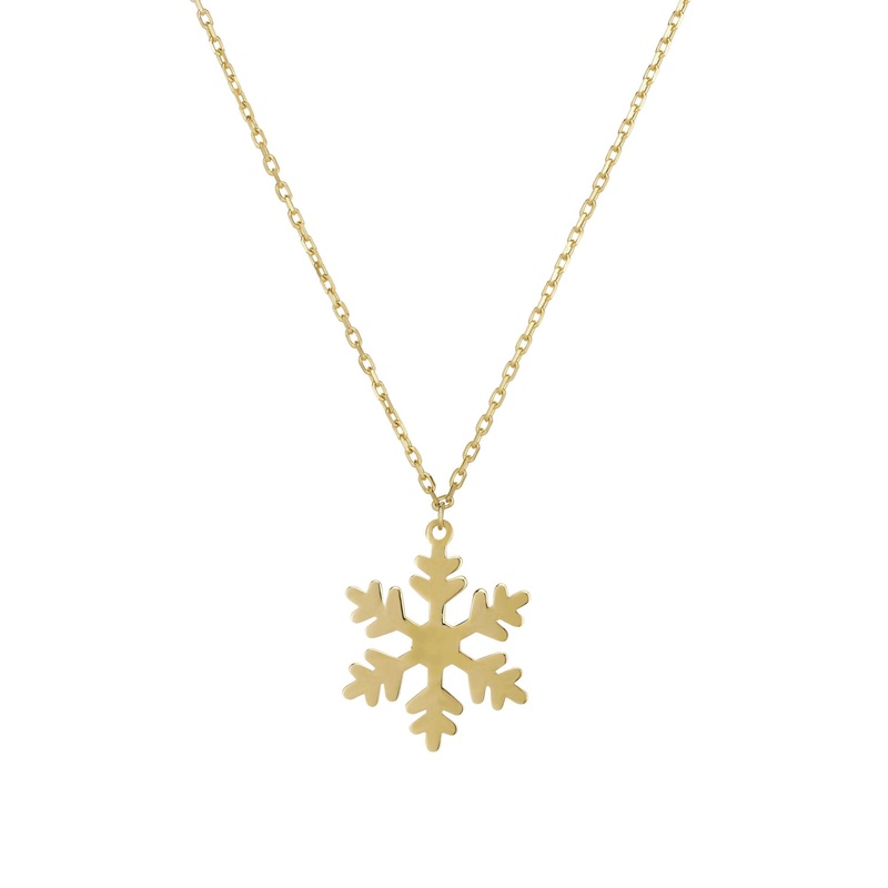 Snowflake Necklace (14K)