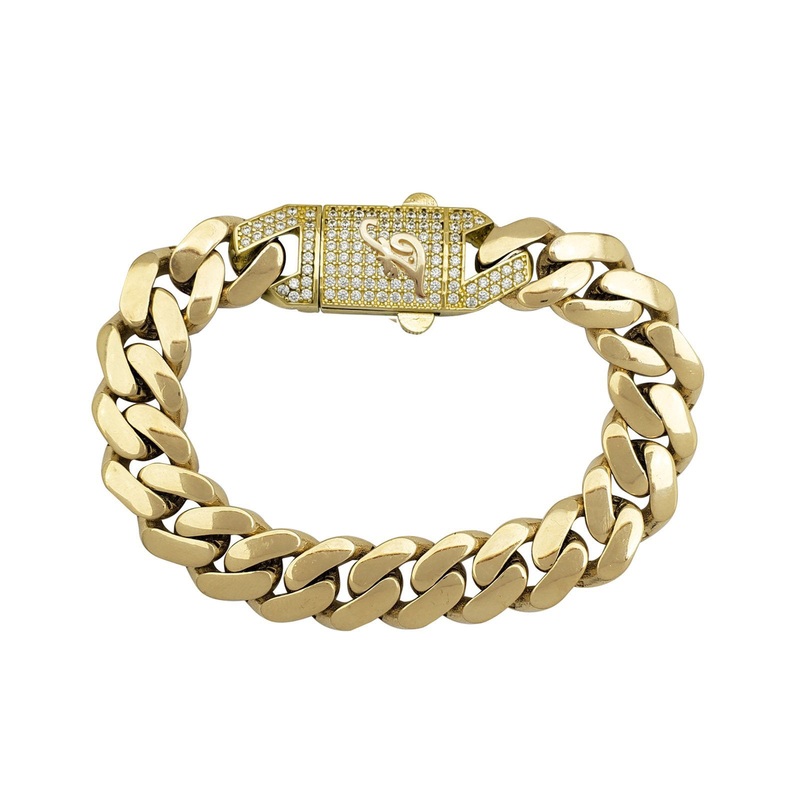 [F] Zirconia Monaco Bracelet (14K)