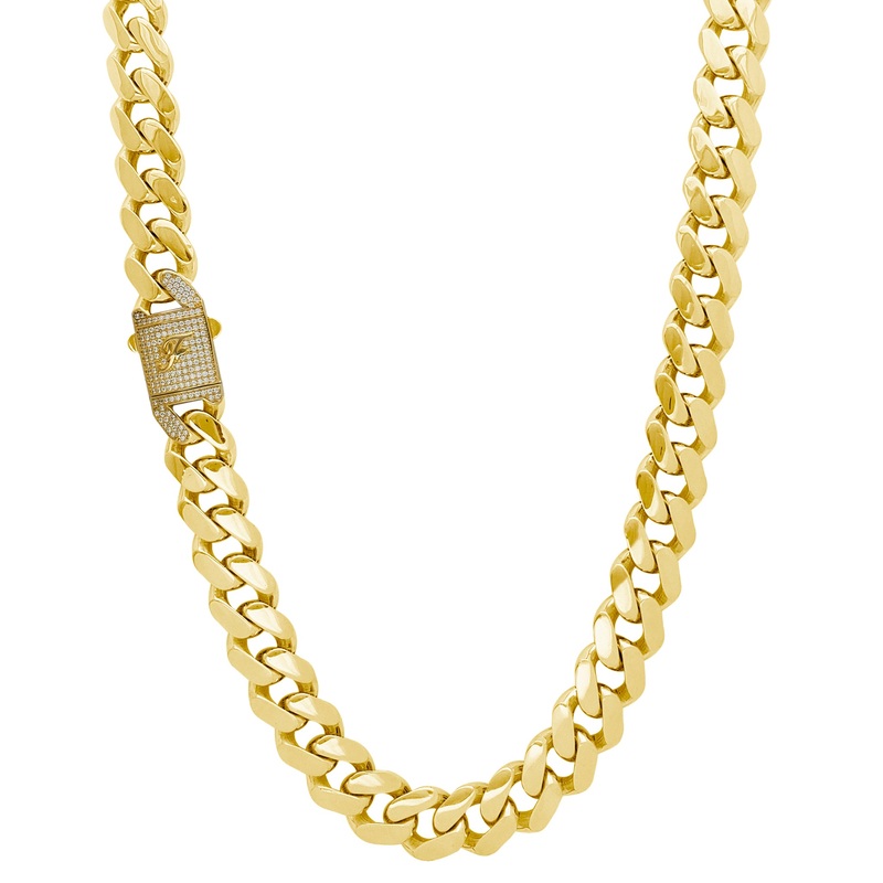 [F] Zirconia Monaco Chain (14K)