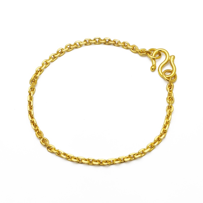 Cable Link Bracelet (22K)