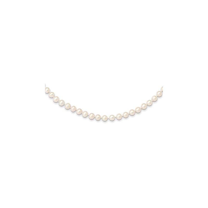 Almost Round Freshwater Pearls Necklace (14K)