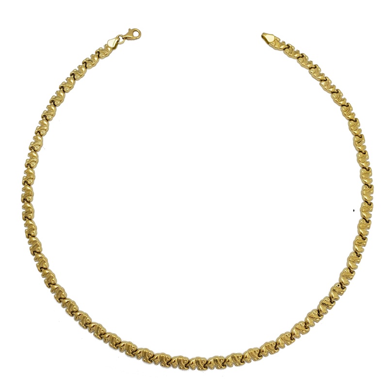 Elephant Fancy Necklace (14K)