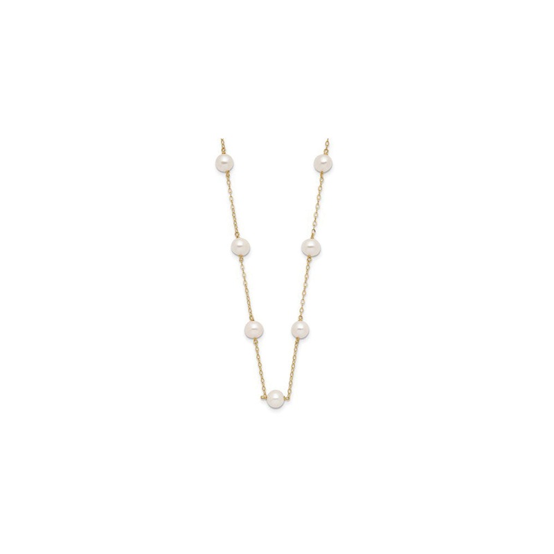 Scattered Freshwater Pearl Necklace (14K)