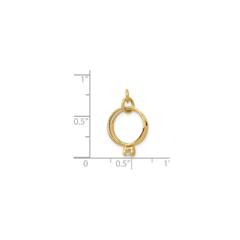Wedding Ring Pendant (14K)