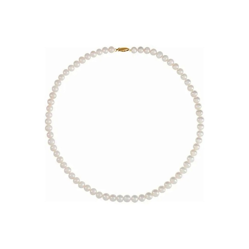 Freshwater Cultured Potato Pearl Necklace (14K)