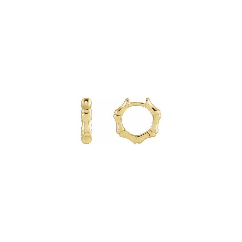 Bamboo Hinged Hoop Earrings
