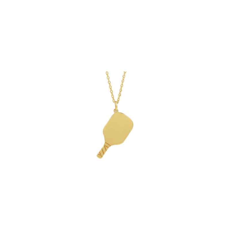 Engravable Pickleball Paddle Necklace