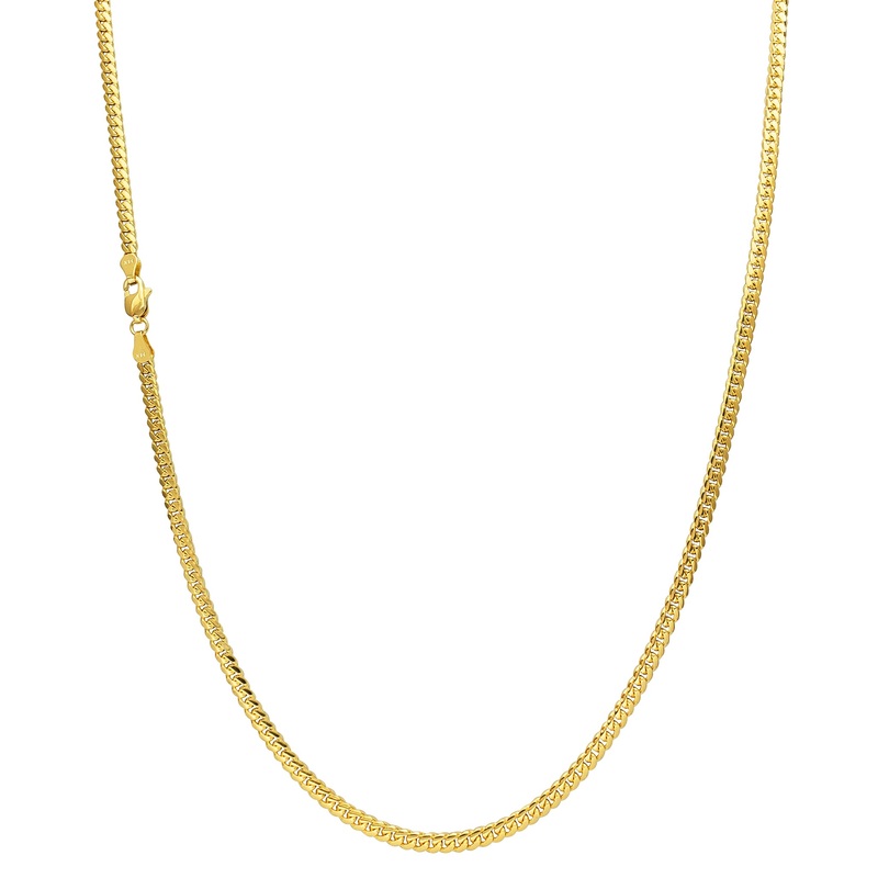 [Lobster Lock] Solid Miami Cuban Chain (14K)