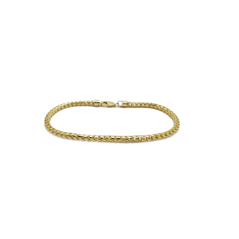 [Solid] Round Franco Bracelet (10K)