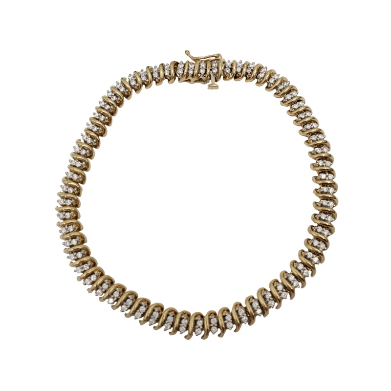 CZ Fancy Bracelet (10K)
