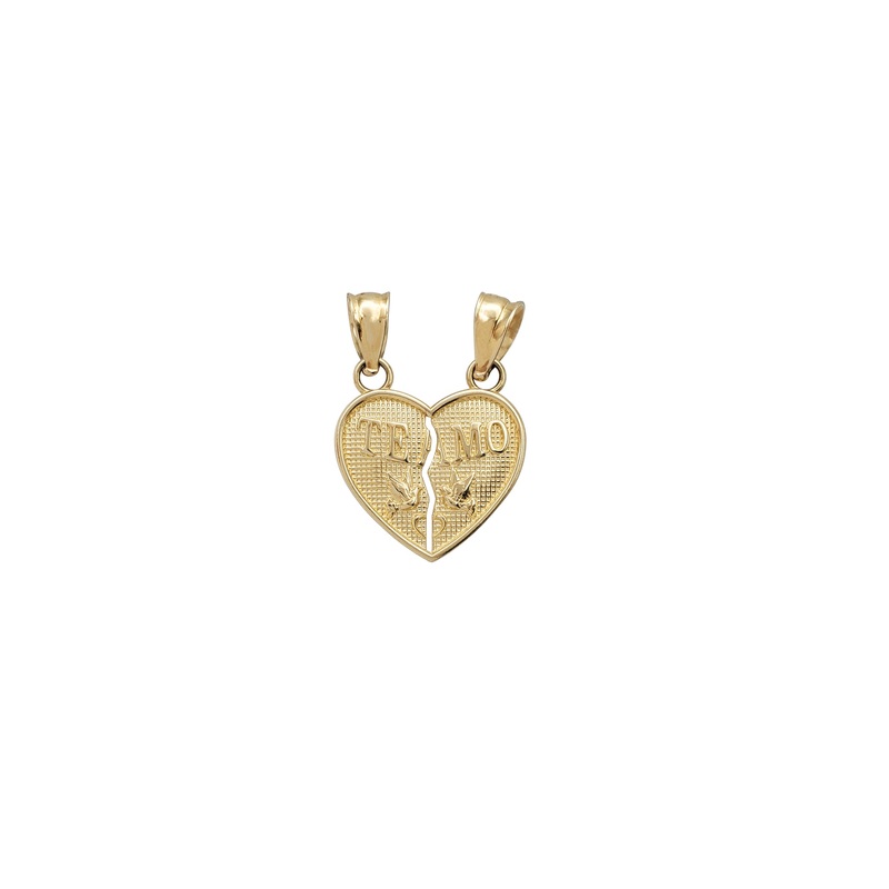 "Te Amo" Partable Heart Pendant (14K)