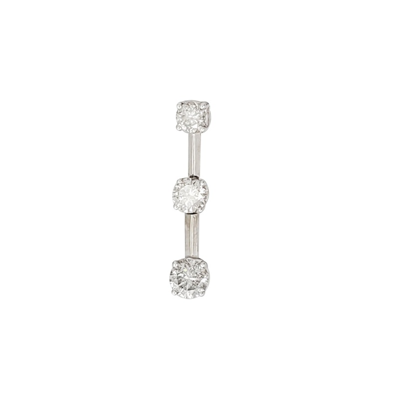 Diamond Graduated Slide Pendant (14K)