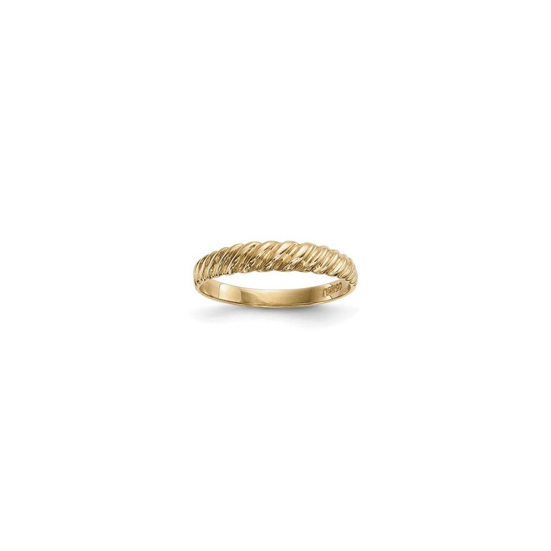 [3 mm] Twist Band Ring (14K)