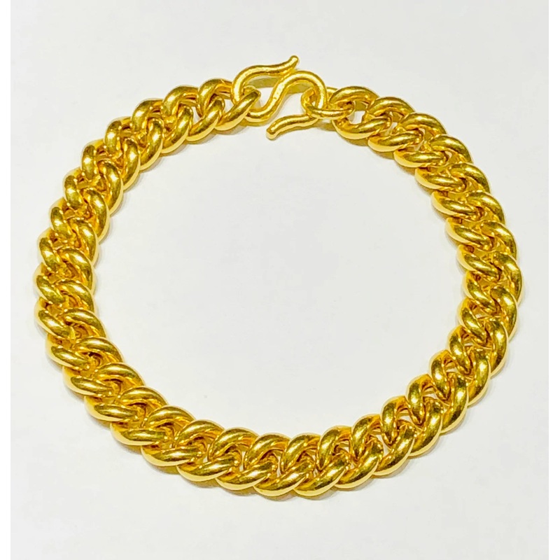 Miami Cuban Solid Bracelet (24K).