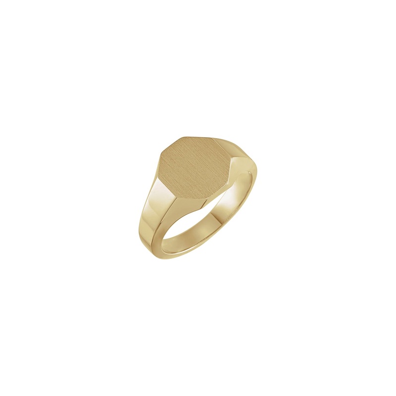 12 mm Octagon Signet Ring