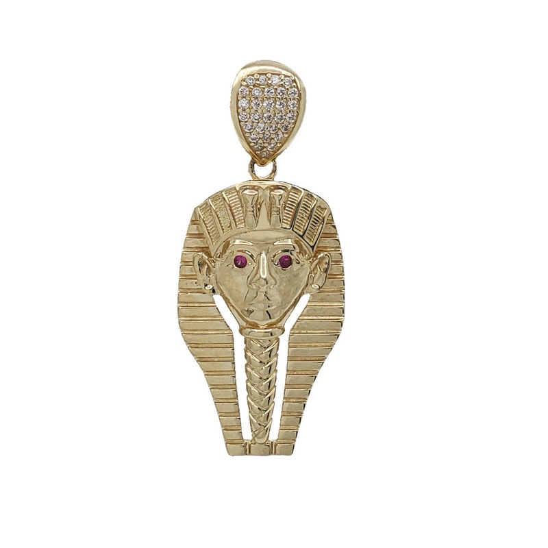 Zirconia Pharaoh Pendant (14K)