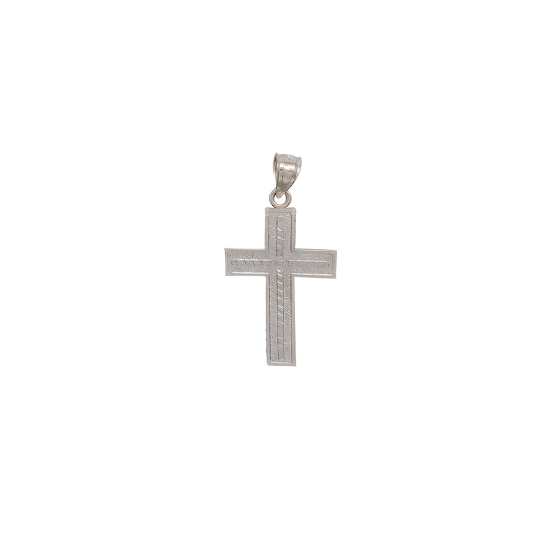 Cross Pendant White Gold (14K)