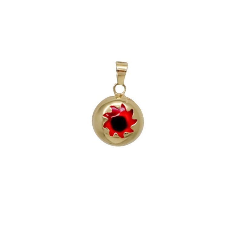 Evil Red Eye Pendant (14K)
