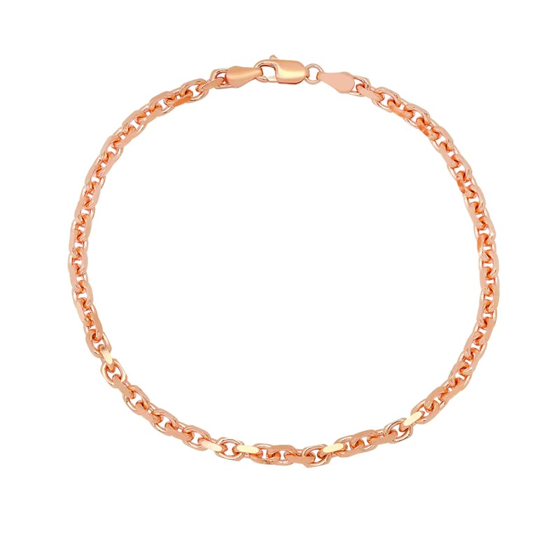 Rose Gold Rolo Bracelet (14K).