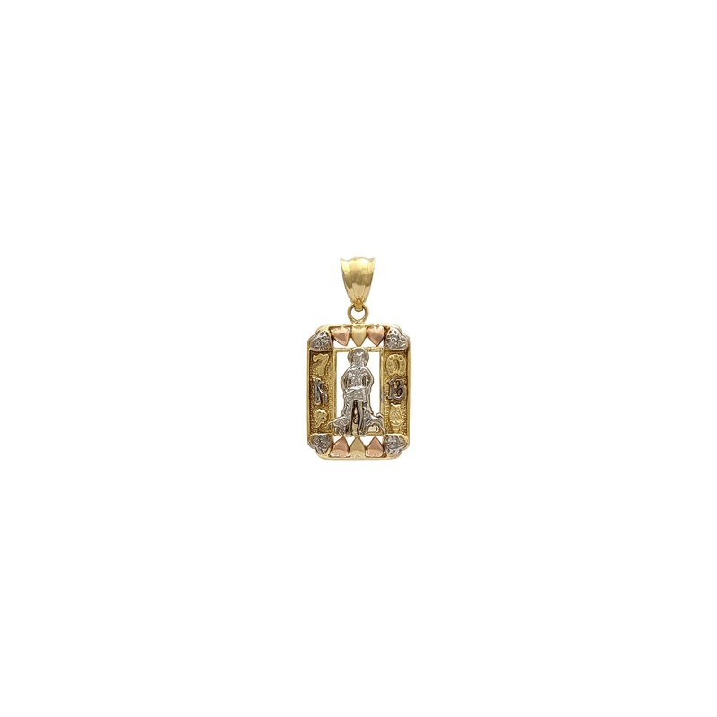 Saint Lazarus with Lucky Charms Pendant (14K)
