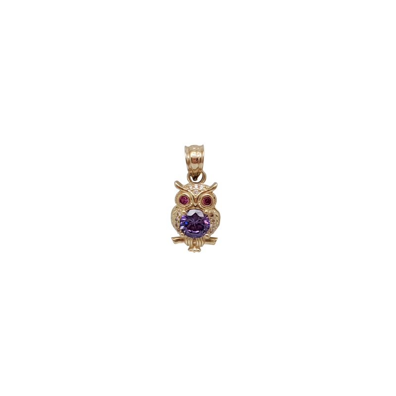 Tricolor Owl Charm