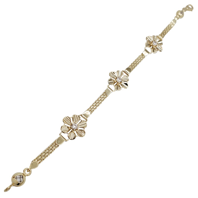 Daisy Flower Bismark Fancy Bracelet  Bracelet (14K).