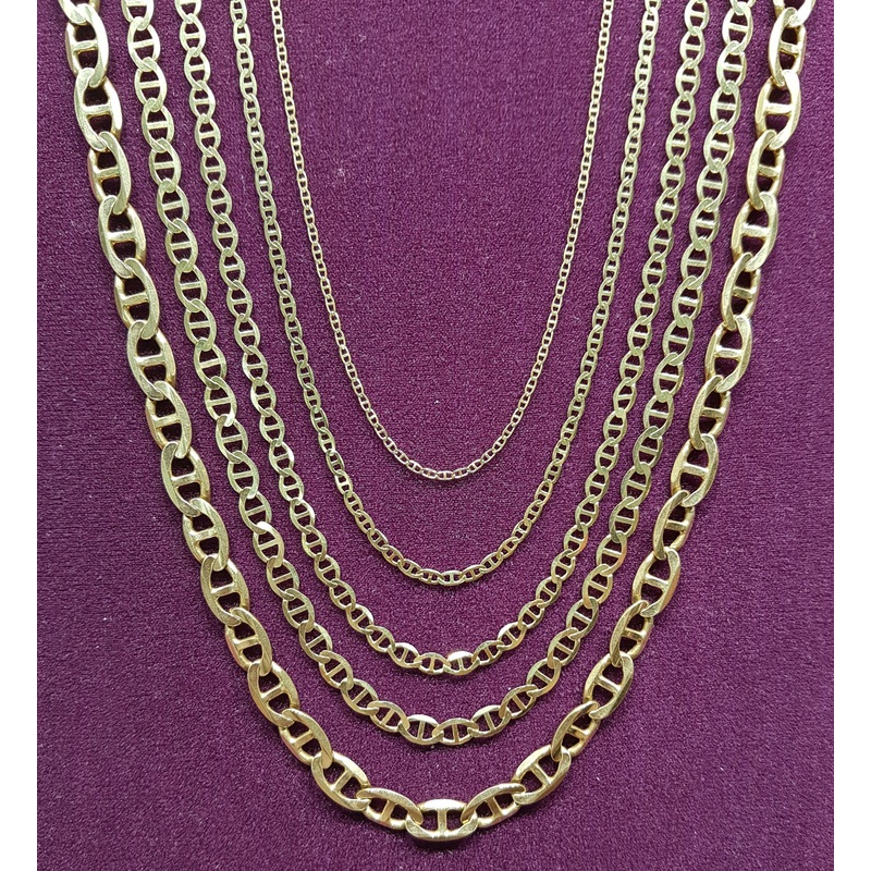 Solid Mariner Flat Link Chain (14K)
