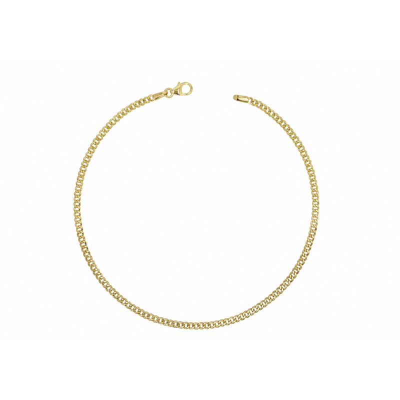 [Lightweight] Miami Cuban Anklet (14K)