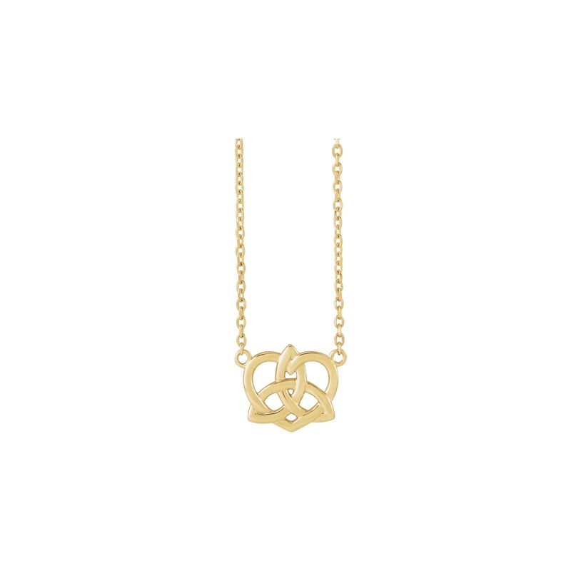 Celtic Trinity Heart Necklace