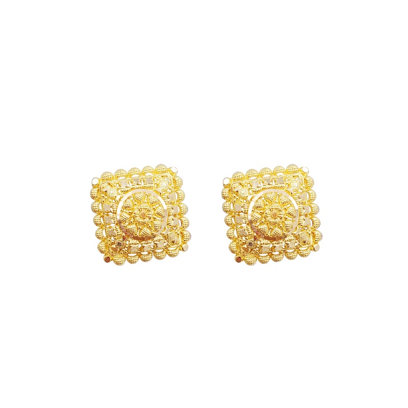 22K Flower Fancy Earrings
