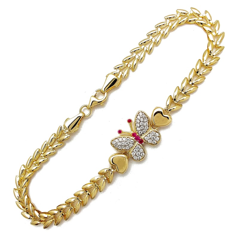 Butterfly Fancy Bracelet (14K).