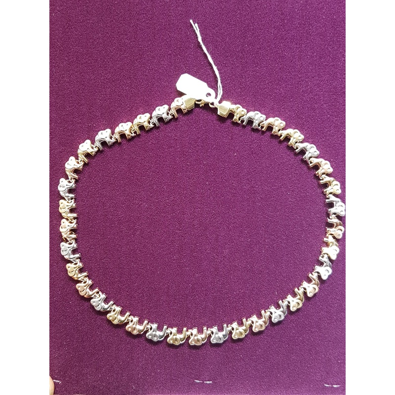 Elephant Necklace 14K