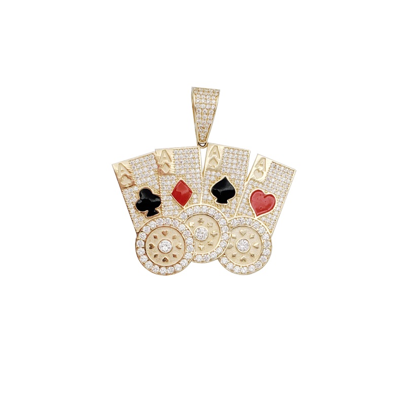 " ALL IN " Lucky Pendant 14K)