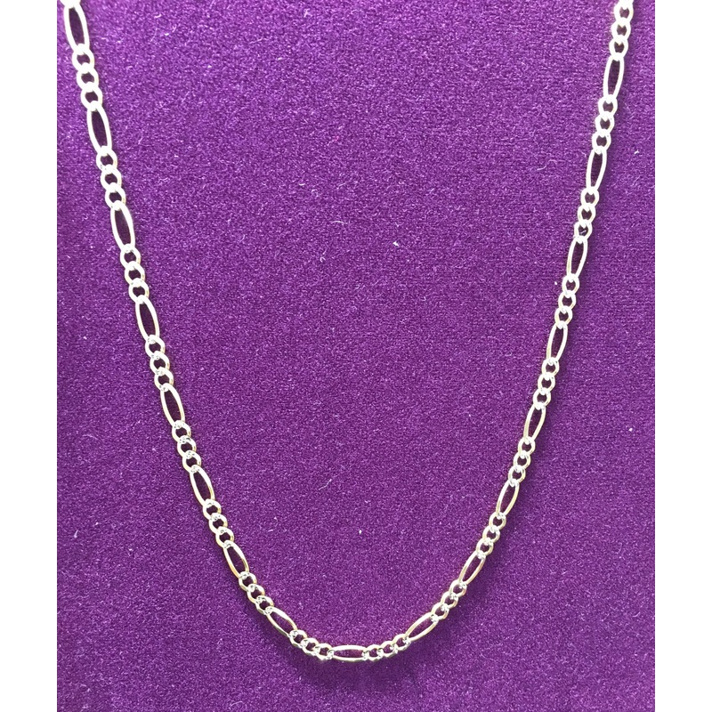 Two-Tone Figaro Chain 10K