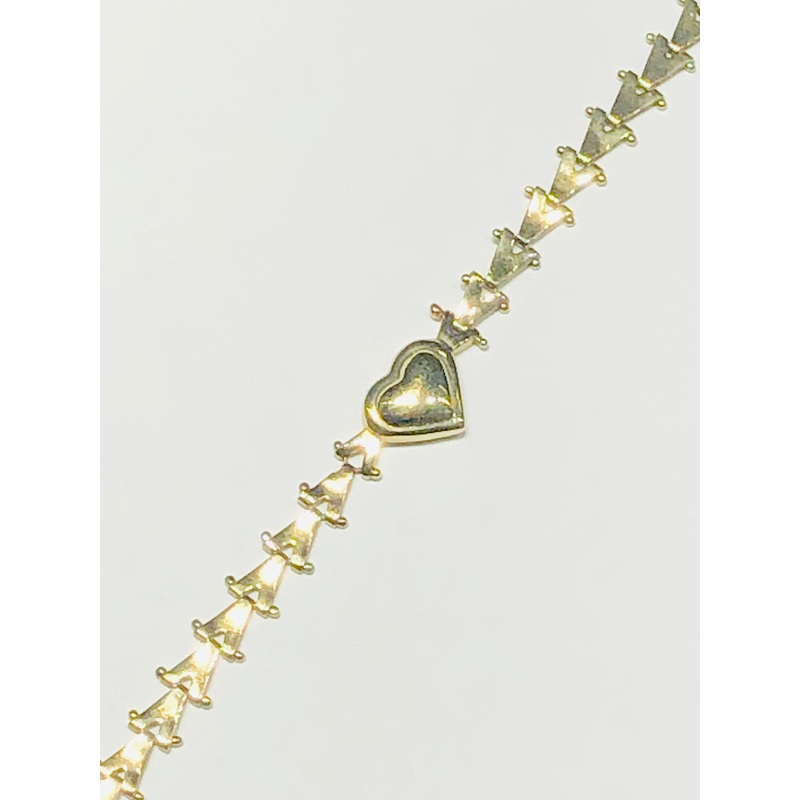 V-Link Heart Bracelet (14K)