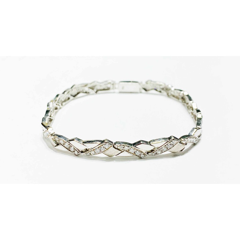 Zirconia X Fancy Bracelet (18K)
