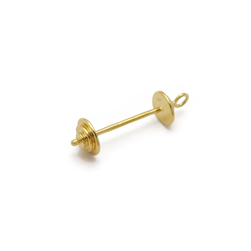 [Lifting Weights] Barbell Pendant (14K)