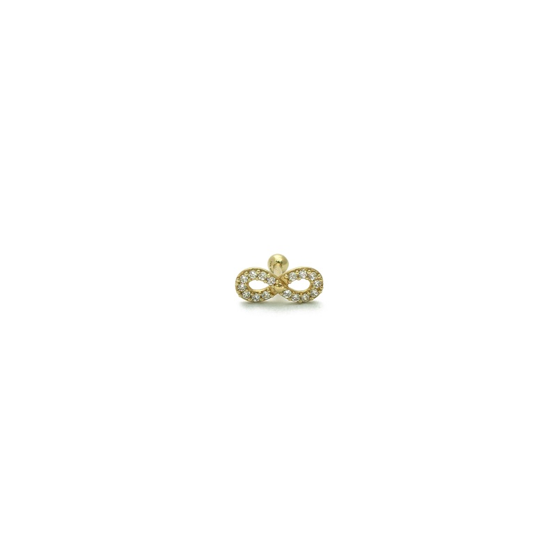 Infinity CZ Labrets Piercing (14K)