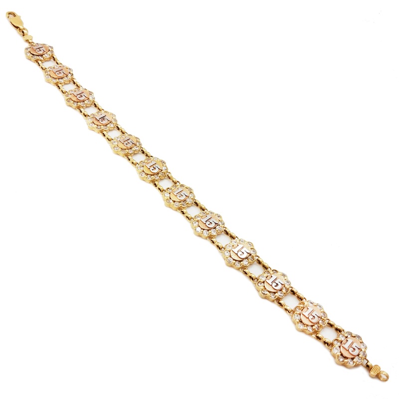 15 Birthday / Quiceaera bracelet